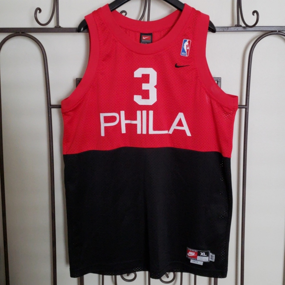 Iverson block color Sixers jersey